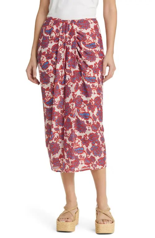 Celia Floral Cotton & Silk Skirt | Nordstrom