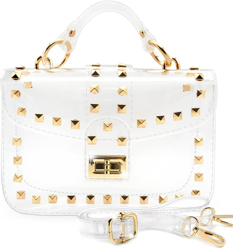 Krucio Clear Clutch Purses for Women Small Clear Purse Stadium Approved Fashion Clear Crossbody B... | Amazon (US)