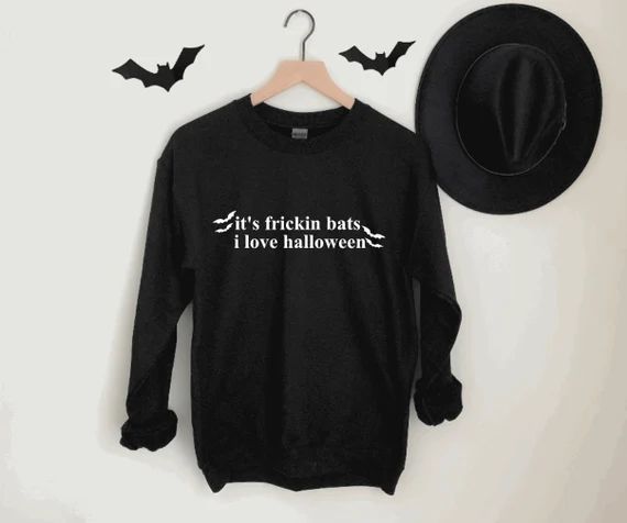 It's Frickin Bats I Love Halloween Sweatshirt  Fall - Etsy | Etsy (US)