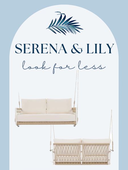 Serena & Lily Porch Swing Salt Creek dupe
#ltkoutdoor

#LTKSeasonal