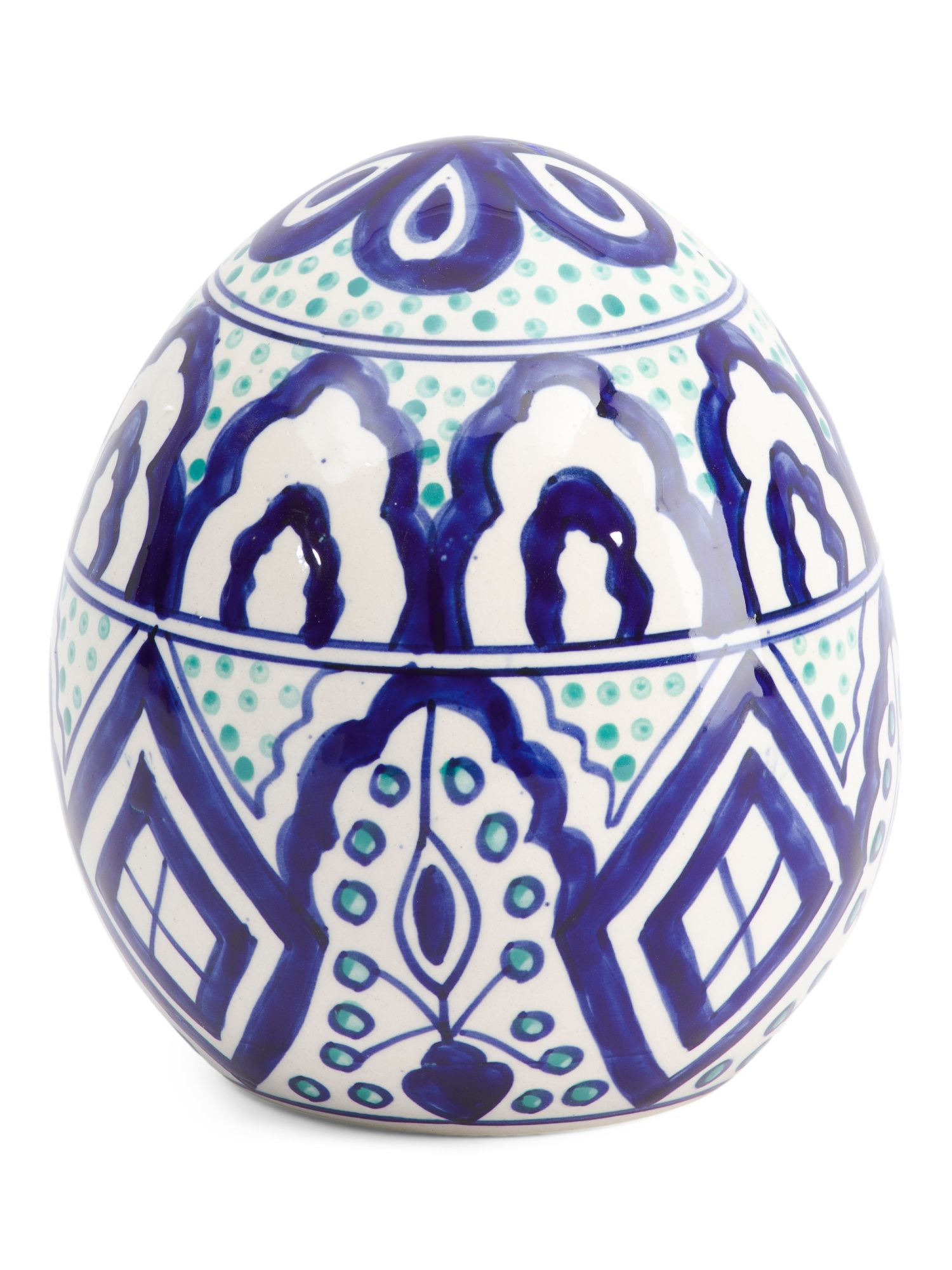 6.5in Printed Ceramic Easter Egg | TJ Maxx