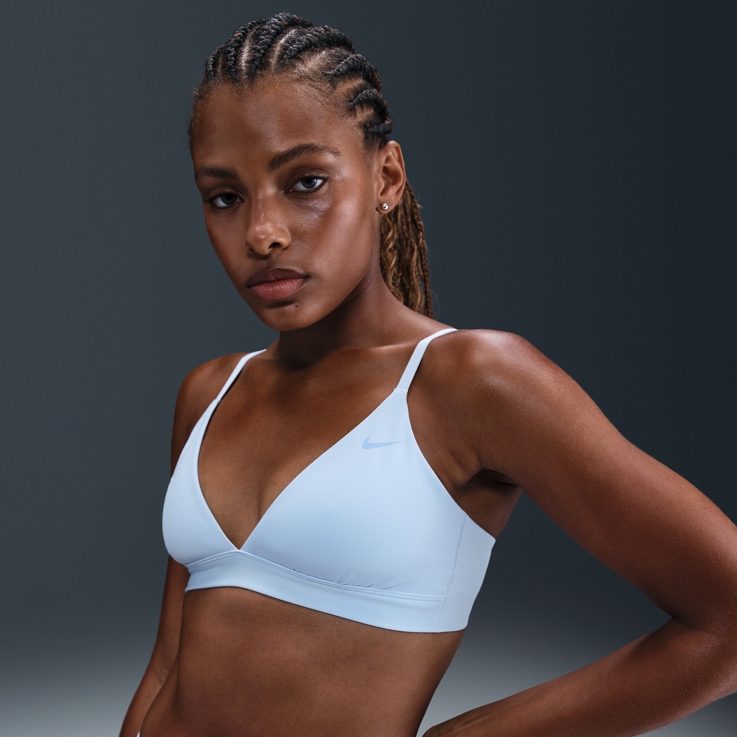 Nike Women's Form Light-Support Non-Padded Triangle Sports Bra in Blue | HQ7003-441 | Nike (US)