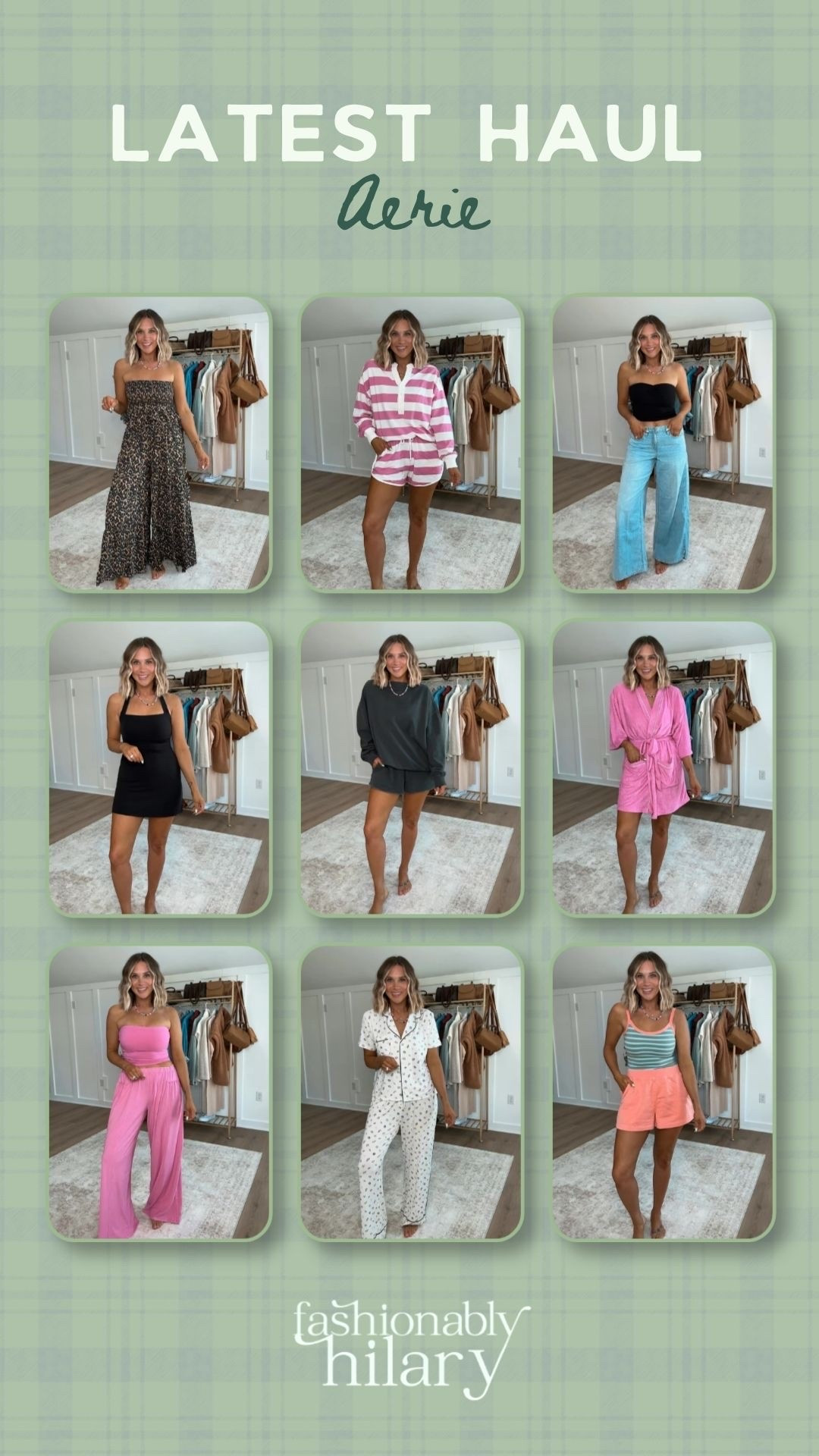 THIS is why I can’t ship at aerie: I’ll literally want to keep it all! These outfits are all perfect for spring and summer: the matching sets, the neon, the leopard…plus I snuck in some date night outfits and the best jeans. Pink set, athleisure, leopard print

#LTKSeasonal #LTKActive #LTKSaleAlert
