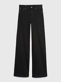 High Rise Stride Wide-Leg Jeans with Washwell | Gap (CA)