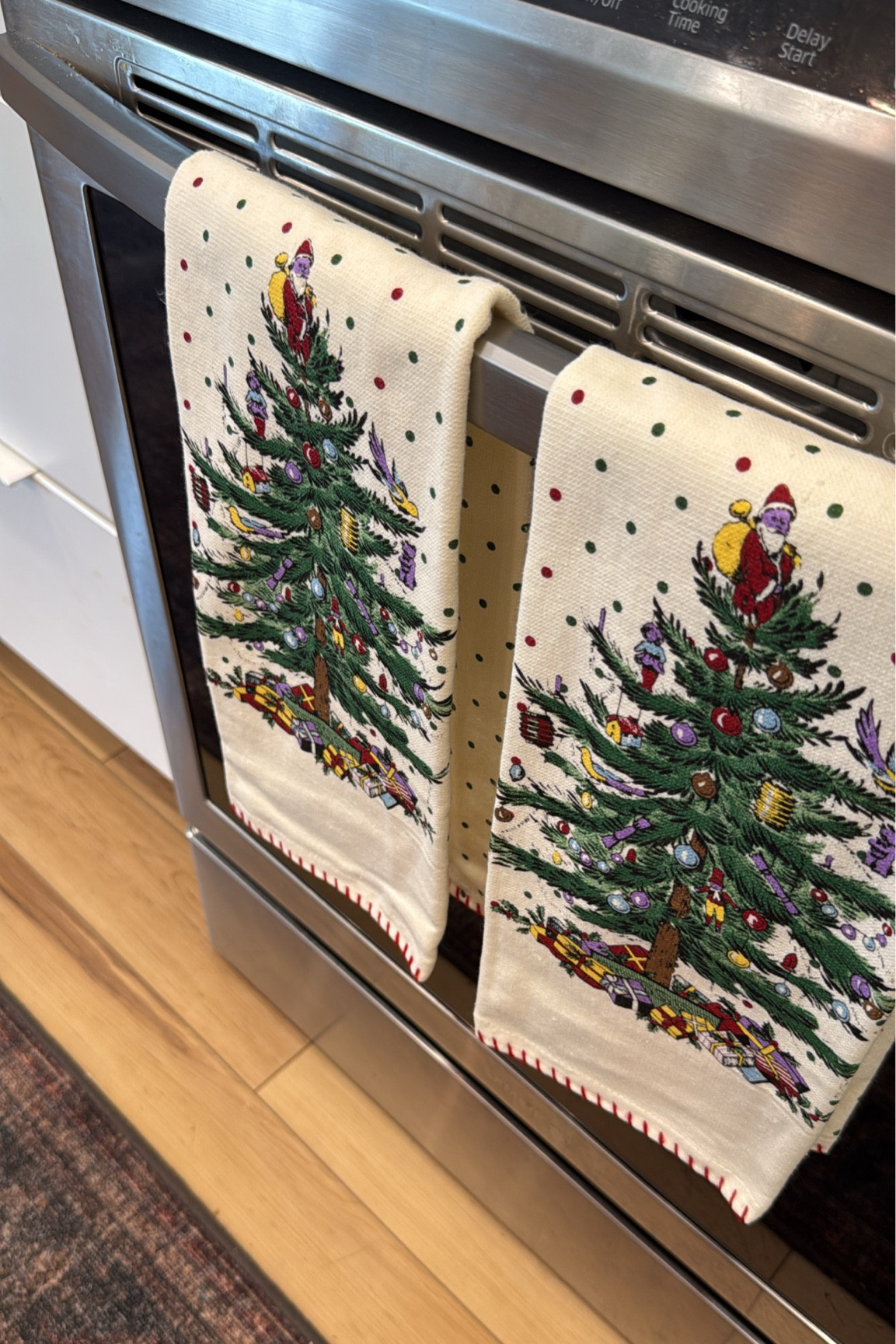obsessing over my new Christmas kitchen towels, I love how they have such a nostalgic feeling to them! Makes the kitchen feel that much more cozy! Christmas decor, Christmas tree, nostalgia, holiday #christmasdecor #nostalgicchristmas 

#LTKHoliday #LTKHome #LTKFamily