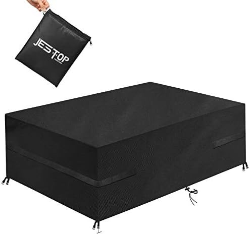 JESTOP Patio Furniture Covers, 96 Inch Rectangular Outdoor Table Cover Waterproof, Heavy Duty 600... | Amazon (US)