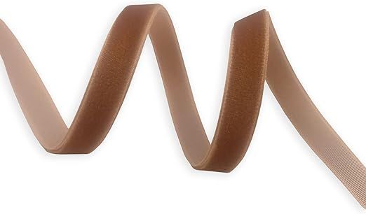 KLTRIBBON Nylon Velvet Ribbon Single Faced,3/8 Inch X 25Yards Spool (Ginger) | Amazon (US)