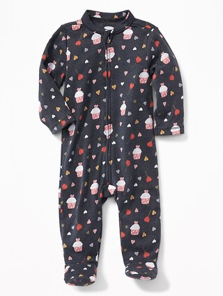 Valentine's Day-Print Footed Sleeper for Baby | Old Navy US