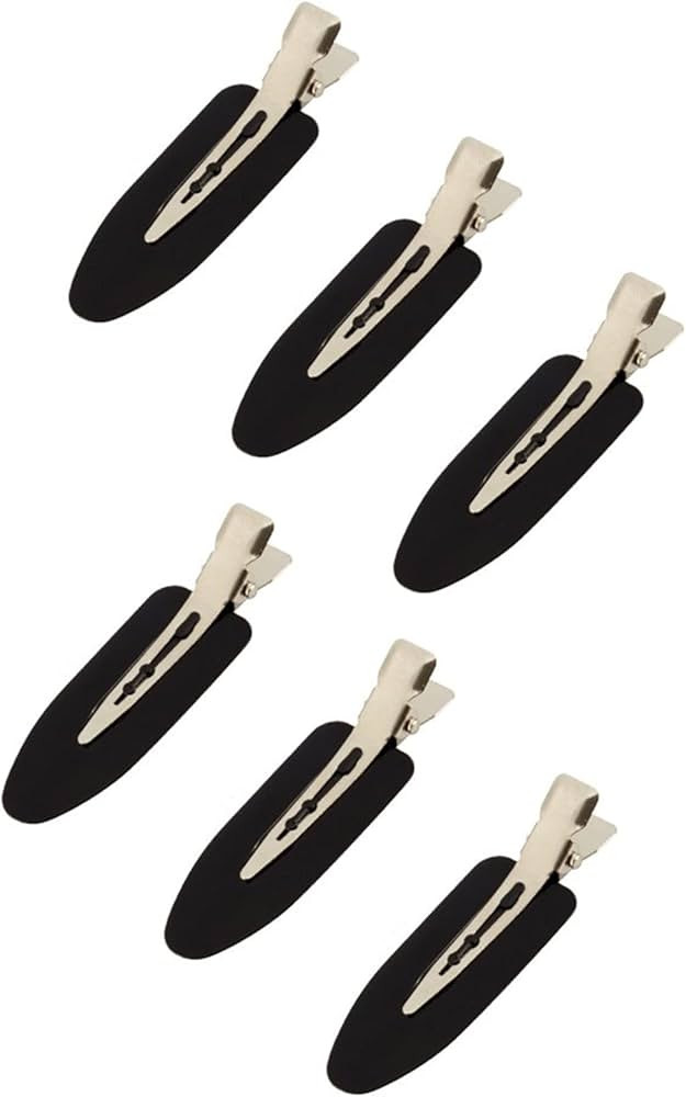 6Pcs No Bend Hair Clips- No Crease Hair Clips Styling Duck Bill Clips No Dent Alligator Hair Barr... | Amazon (US)