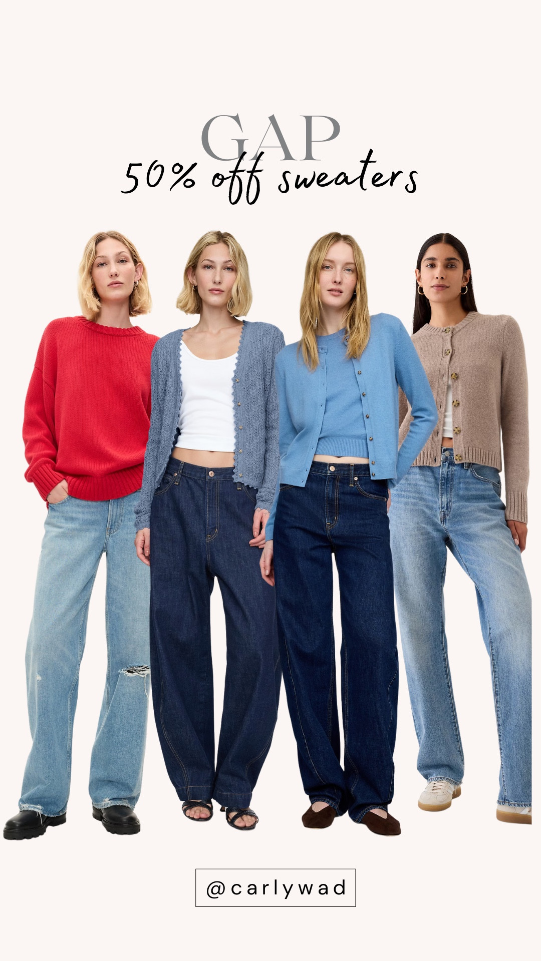 Big discount on sweaters plus get 40-60% off other selected styles! ❤️

#LTKStyleTip #LTKFindsUnder100 #LTKSaleAlert