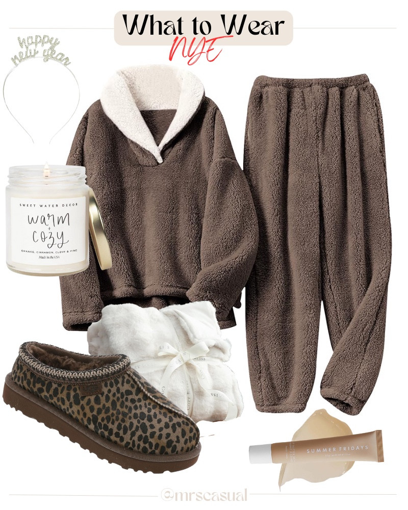 Staying in but still festive 🤎 My kind of NYE uniform. 🔗⬇️

#LTKOver40 #LTKHoliday #LTKSeasonal