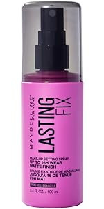Maybelline New York Facestudio Lasting Fix Makeup Setting Spray, Matte Finish, 3.4 Fl Oz | Amazon (US)