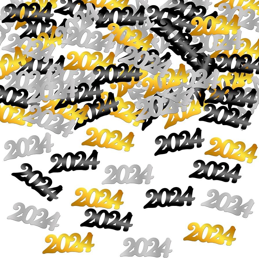 KatchOn, New Years Eve Confetti 2024 - Pack of 500, 1.8 Ounce | 2024 Confetti, New Years Eve Tabl... | Amazon (US)
