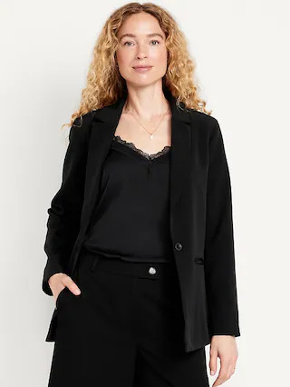 Classic Double-Weave Blazer | Old Navy (CA)
