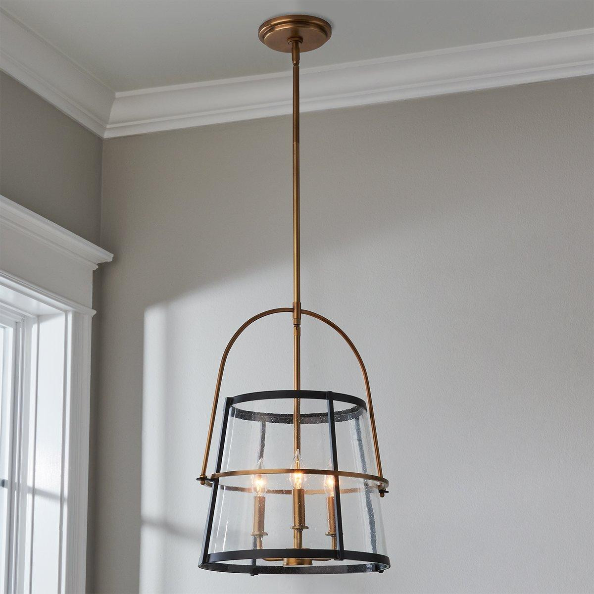 Mid-Century Seeded Glass Lantern | Shades of Light