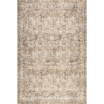 Nuloom Hillstone Collection Elinda Traditional Vintage Medallion Area Rug | Target