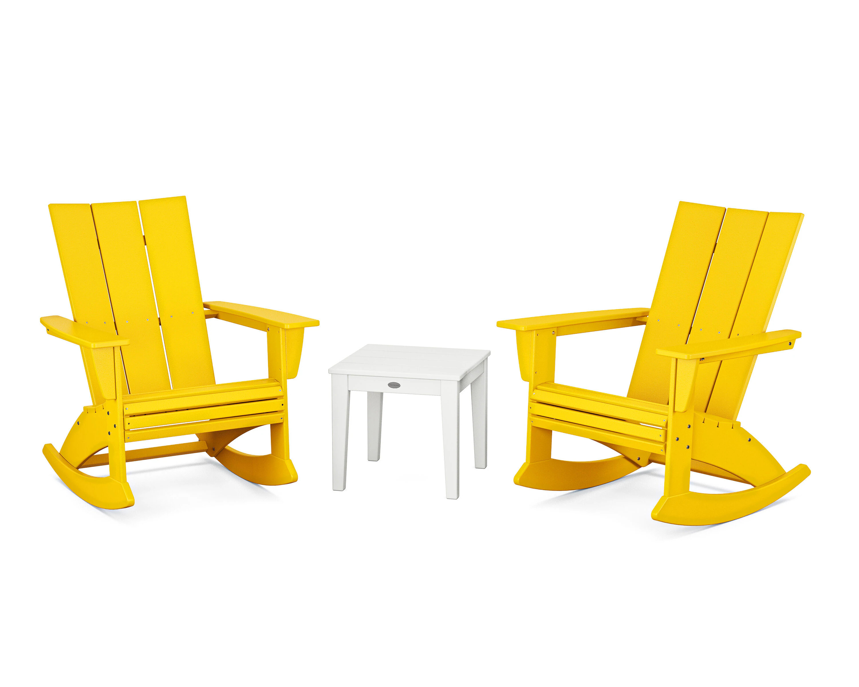 POLYWOOD Modern Adirondack 3 -Piece Patio Conversation Set one_size | PWS2205-1-11366 | Lowe's