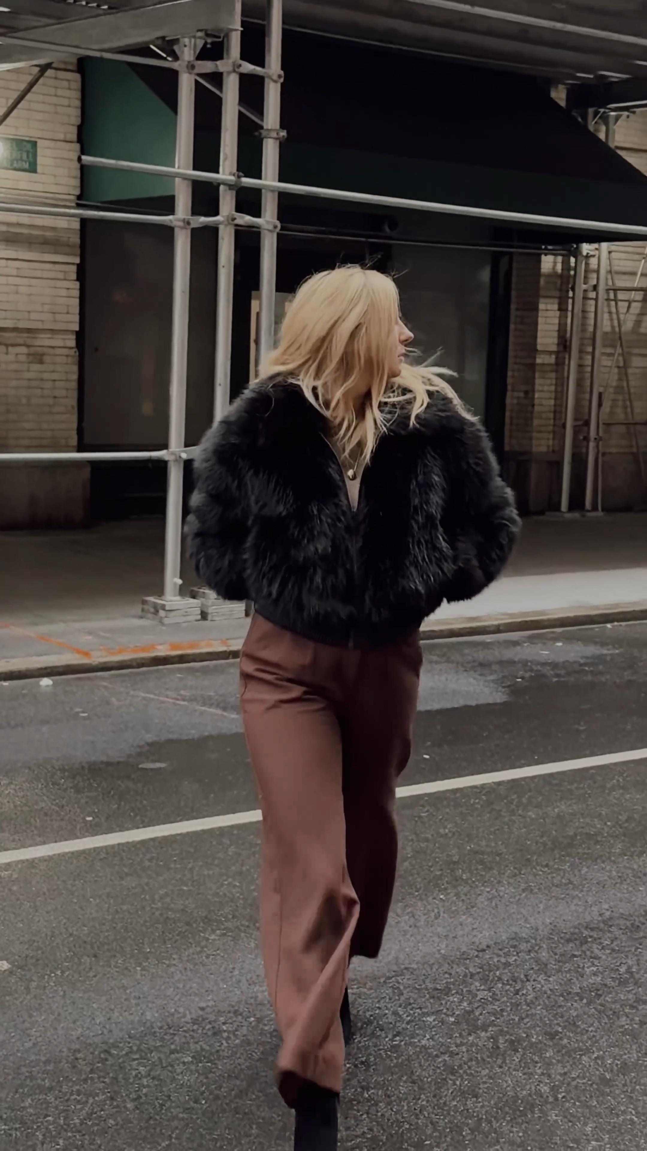 New York City is always good idea especially during #NYFW

New York fashion week, New York street style, winter outfit, winter ootd, brown tailored pants, brown pants outfit, faux fur jacket, office pants, street wear, black booties 

#LTKNYFW #LTKWatchNow #LTKMostLoved