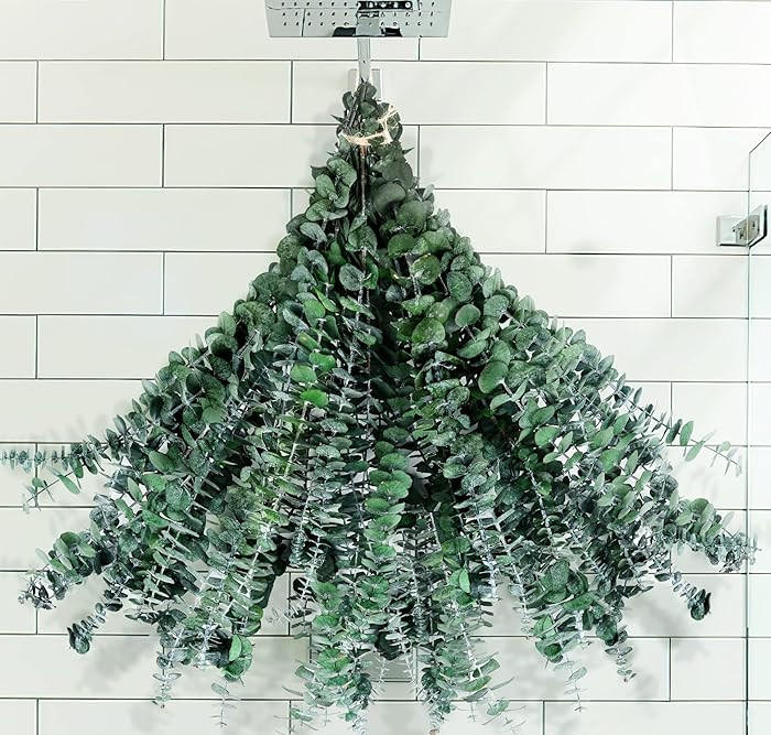 30Pcs Dried Eucalyptus Stems Shower Bundle, 17" Real Natural Eucalyptus for Shower, Fresh Leaves ... | Amazon (US)