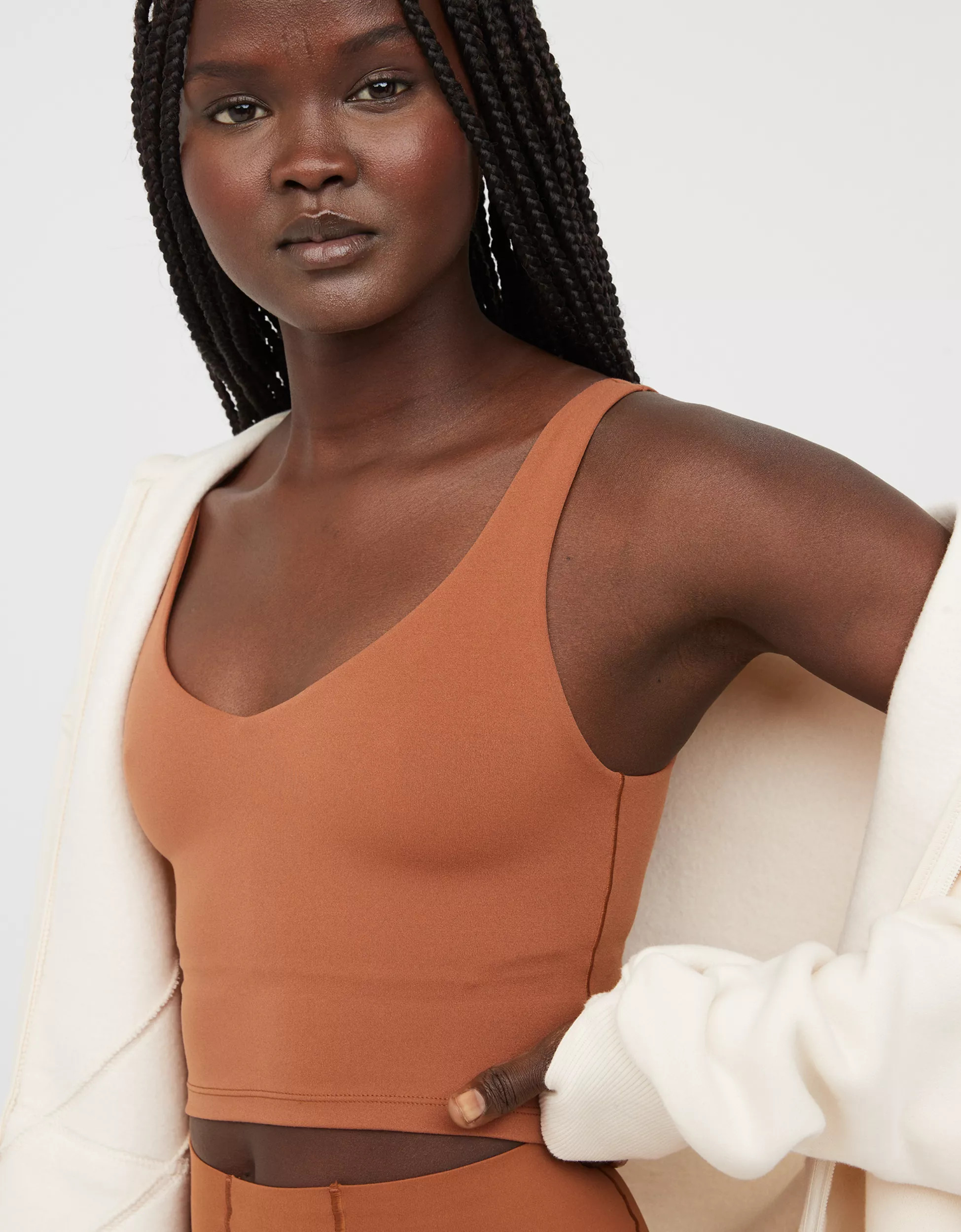 OFFLINE By Aerie Real Me Low Key Longline Sports Bra | Aerie