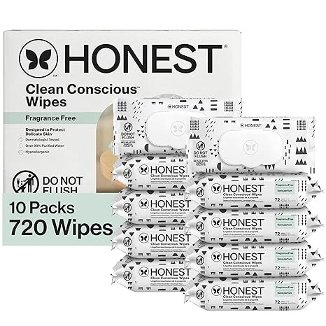 The Honest Company Clean Conscious Multi-Use Wipes, Unscented Hypoallergenic Baby Wipes for Sensi... | Amazon (US)