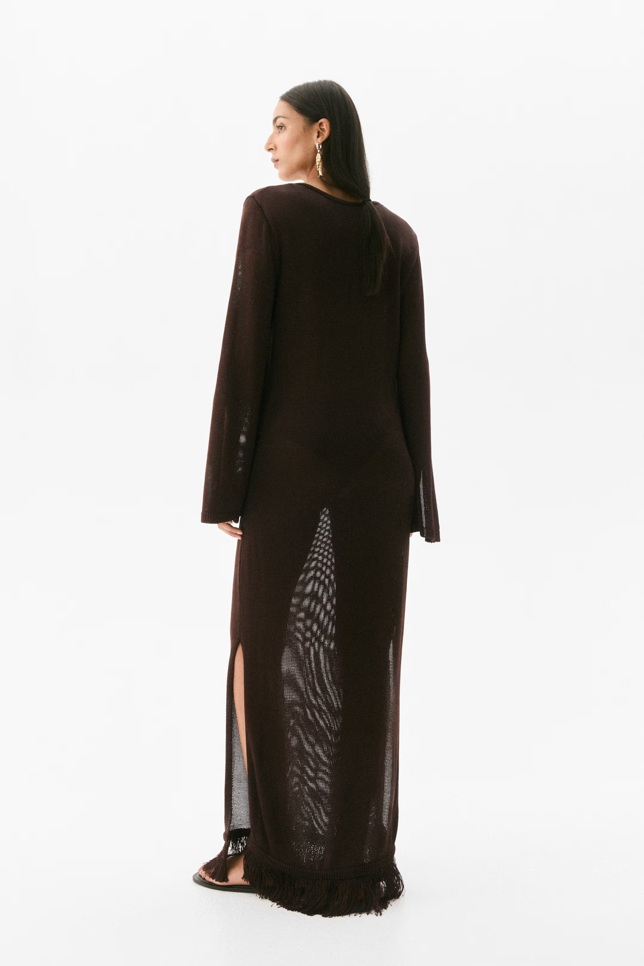 Fringe-trimmed kaftan dress | H&M (UK, MY, IN, SG, PH, TW, HK)