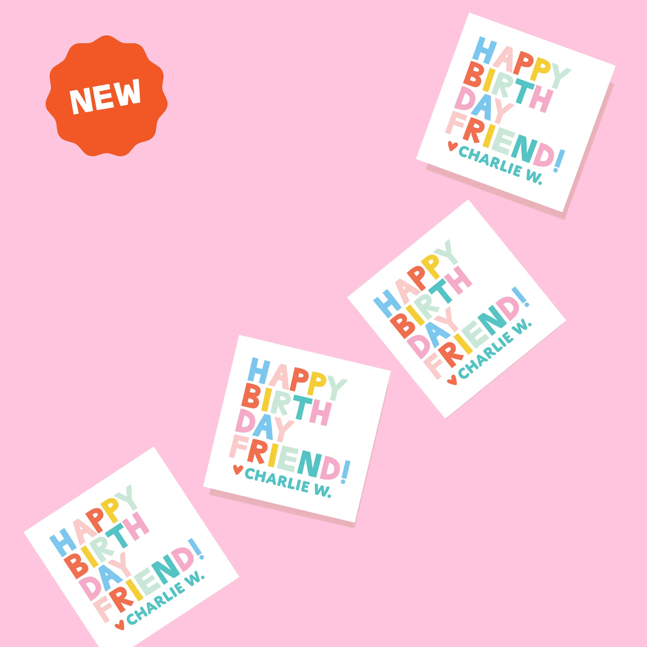 Spring Fling Happy Birthday Stickers | Joy Creative Shop