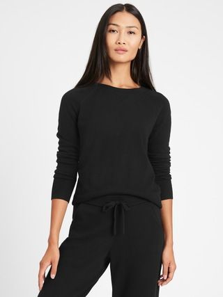 Italian Wool-Cashmere Cropped Sweater | Banana Republic (US)