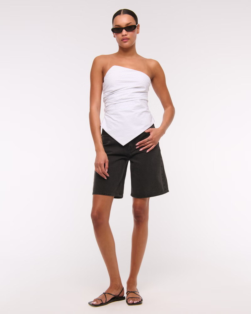 Women's Poplin Peplum Top | Women's Clearance | Abercrombie.com | Abercrombie & Fitch (US)