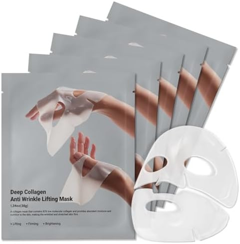 Rosemine Deep Collagen Anti-Wrinkle Lifting Overnight Mask Facial sheet masks with low molecular ... | Amazon (US)