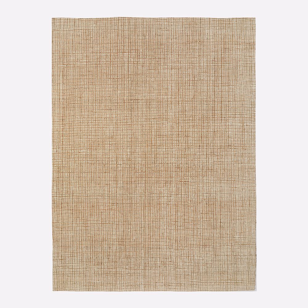 Textured Wool &amp;amp; Jute Rug, 5x8, Natural | West Elm (US)