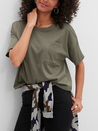 Organic Cotton Boxy Pocket T-Shirt | Banana Republic Factory