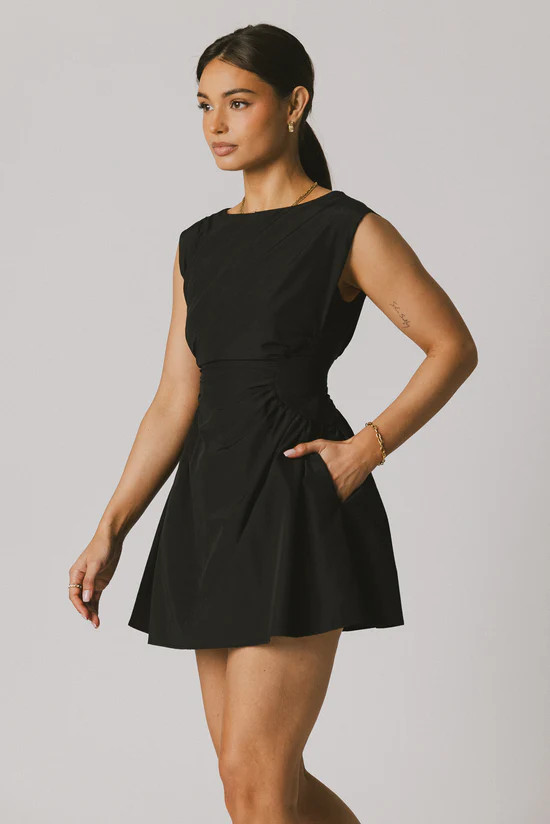 Jemma Mini Dress in Black | Böhme US