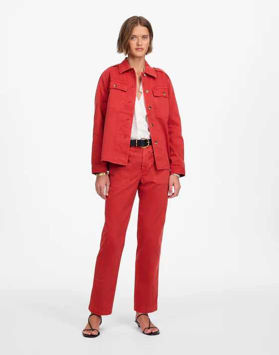 The Taper-Leg Utility Pant in Garment-Dyed Twill | Madewell