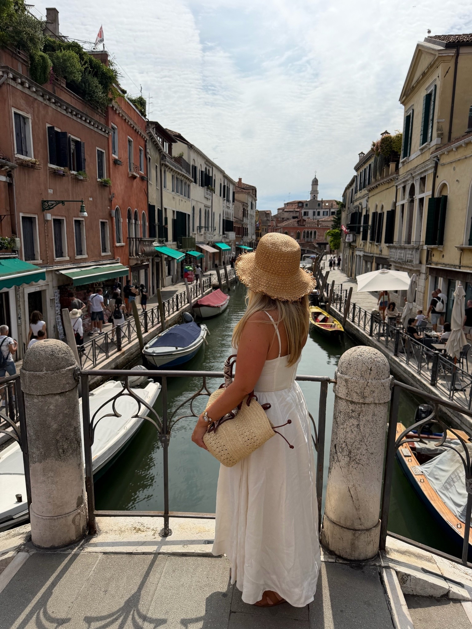 My Venice outfit details. 🤍 This linen dress, woven tote, and neutral sandals were lightweight, comfortable, and perfect for exploring the canals all day.

#LTKootd #LTKTravel #LTKstorytime