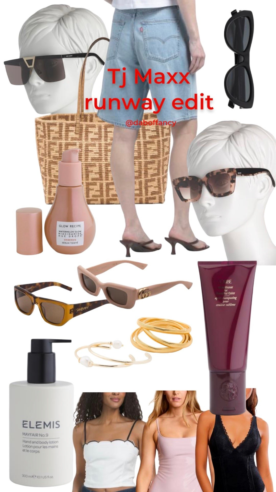 designer or brand names at tj maxx this week! 

Fendi tote, ysl, pucci, gucci cat eye sunglasses Oribe, Elemis, glow recipe hue drops, Levi’s jorts, Kendra Scott cuffs, free people bodysuit

#LTKSaleAlert #LTKSeasonal #LTKBeauty