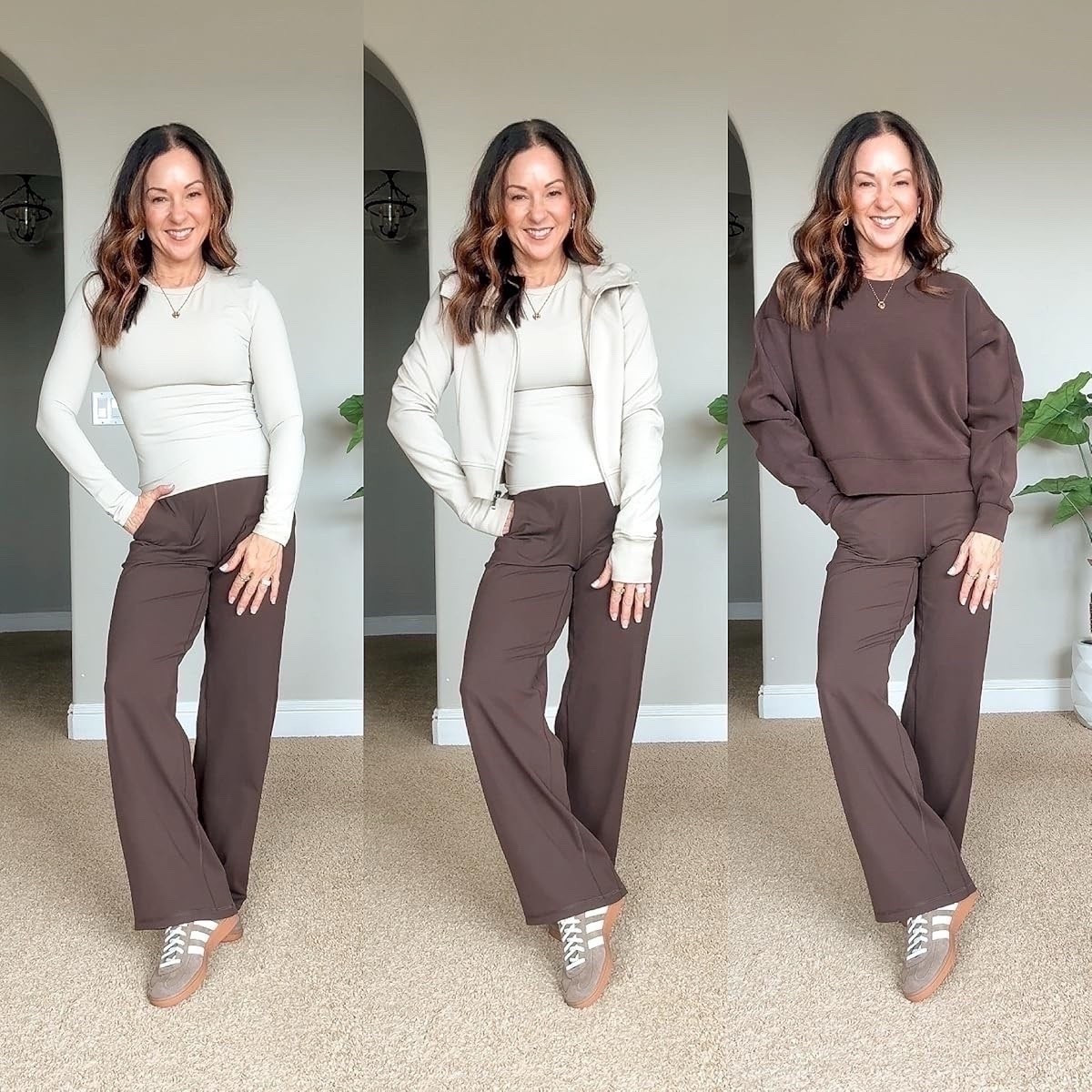 🤎🤍 I’m loving these comfy and stylish CRZ Yoga pieces for the cooler months! You’ll want to wear these lounge pants all day, every day!
3 different length options available ✨

For reference, I’m 5’1”, 109lbs. I’m wearing size XS in all and the shortest length in the pants.

#LTKActive #LTKPetite #LTKootd