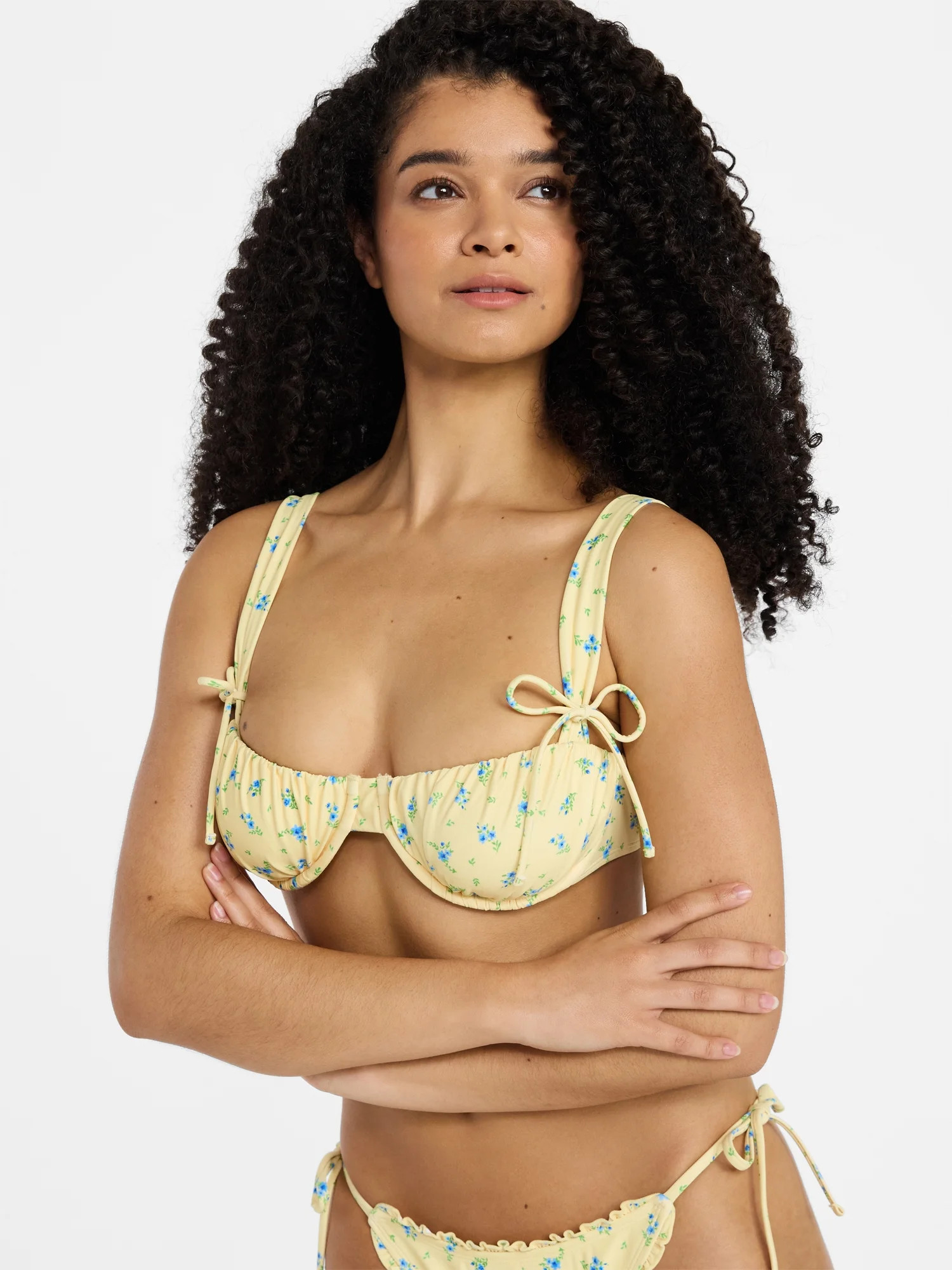 No Boundaries Femme Floral Underwire Bikini Top, Women’s XXS-XXL | Walmart (US)