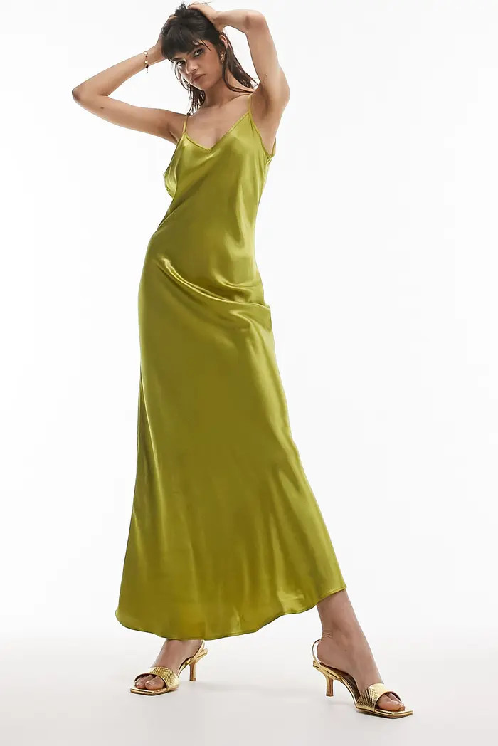 Satin Maxi Slipdress | Nordstrom