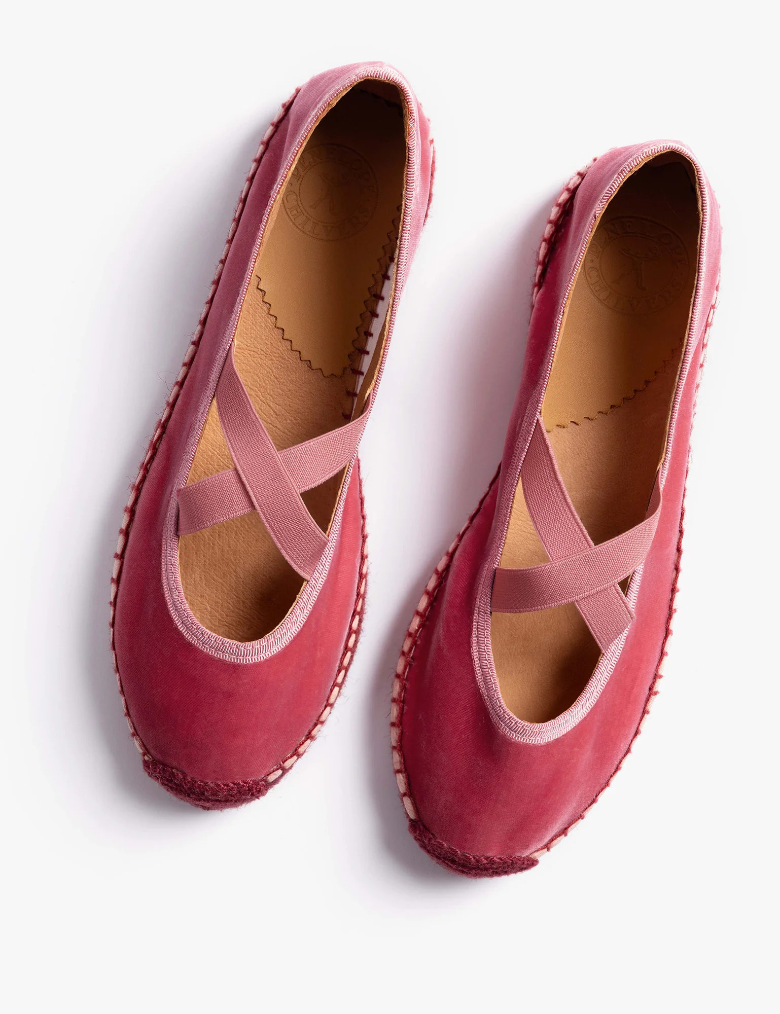 Chico Velvet Espadrille in Red | Women's Shoes | Penelope Chilvers | Penelope Chilvers