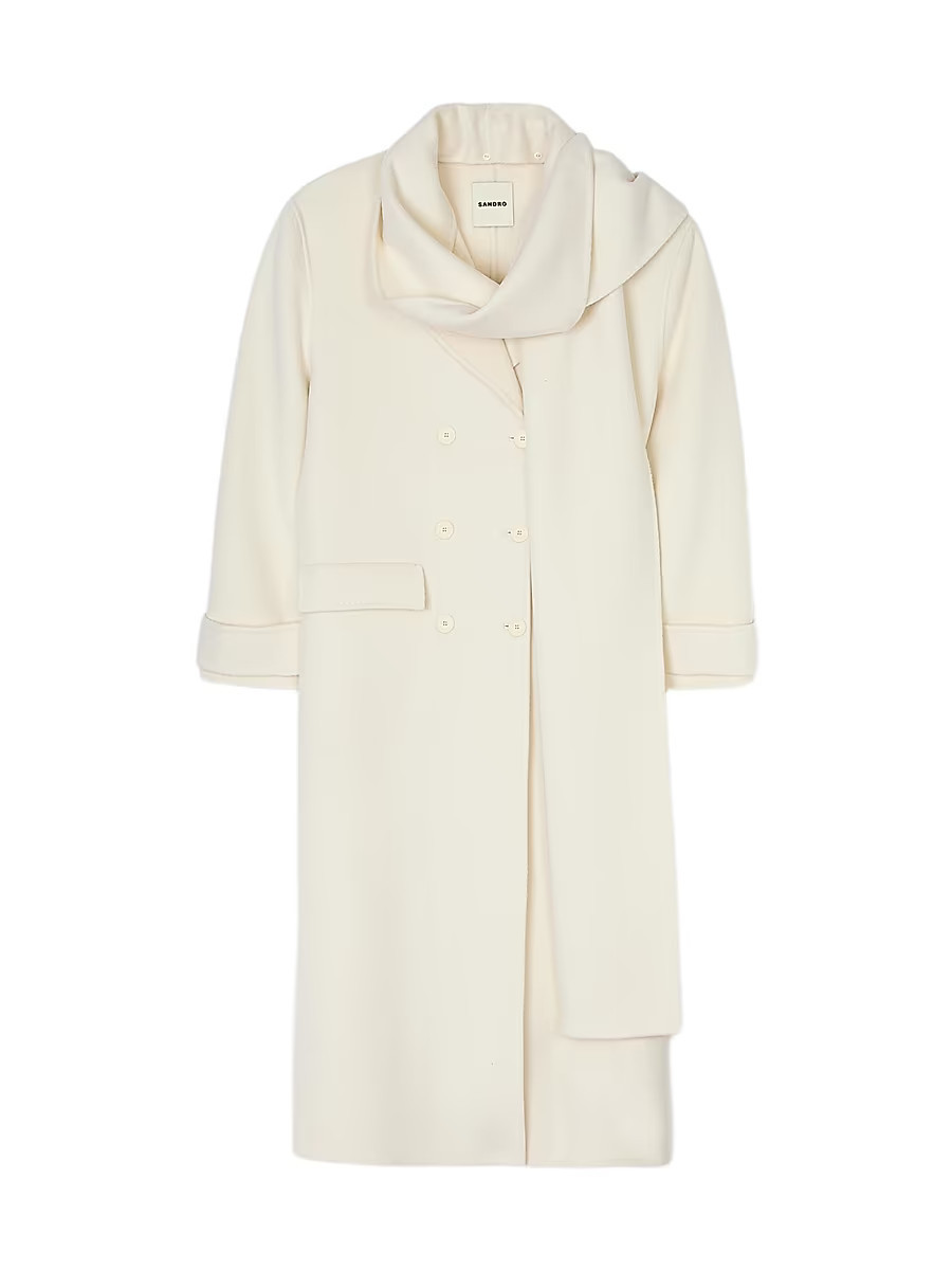 Women's Oversized Wool Coat - Ecru - Size 8 | Saks Fifth Avenue