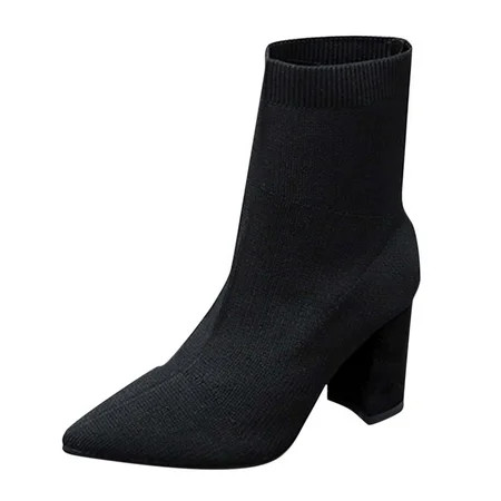 NN Women s Adriana Ankle Bootie Black Booties | Walmart (US)