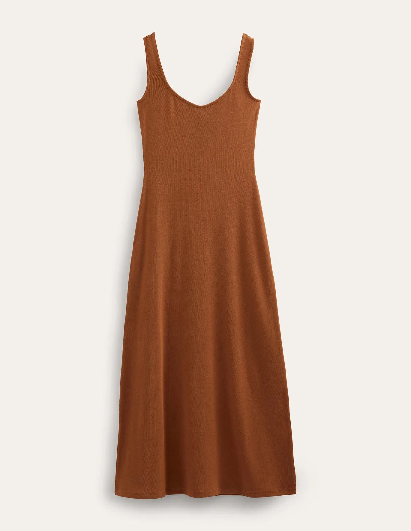 Strappy Rib Jersey Maxi Dress - Pumpkin | Boden (US)
