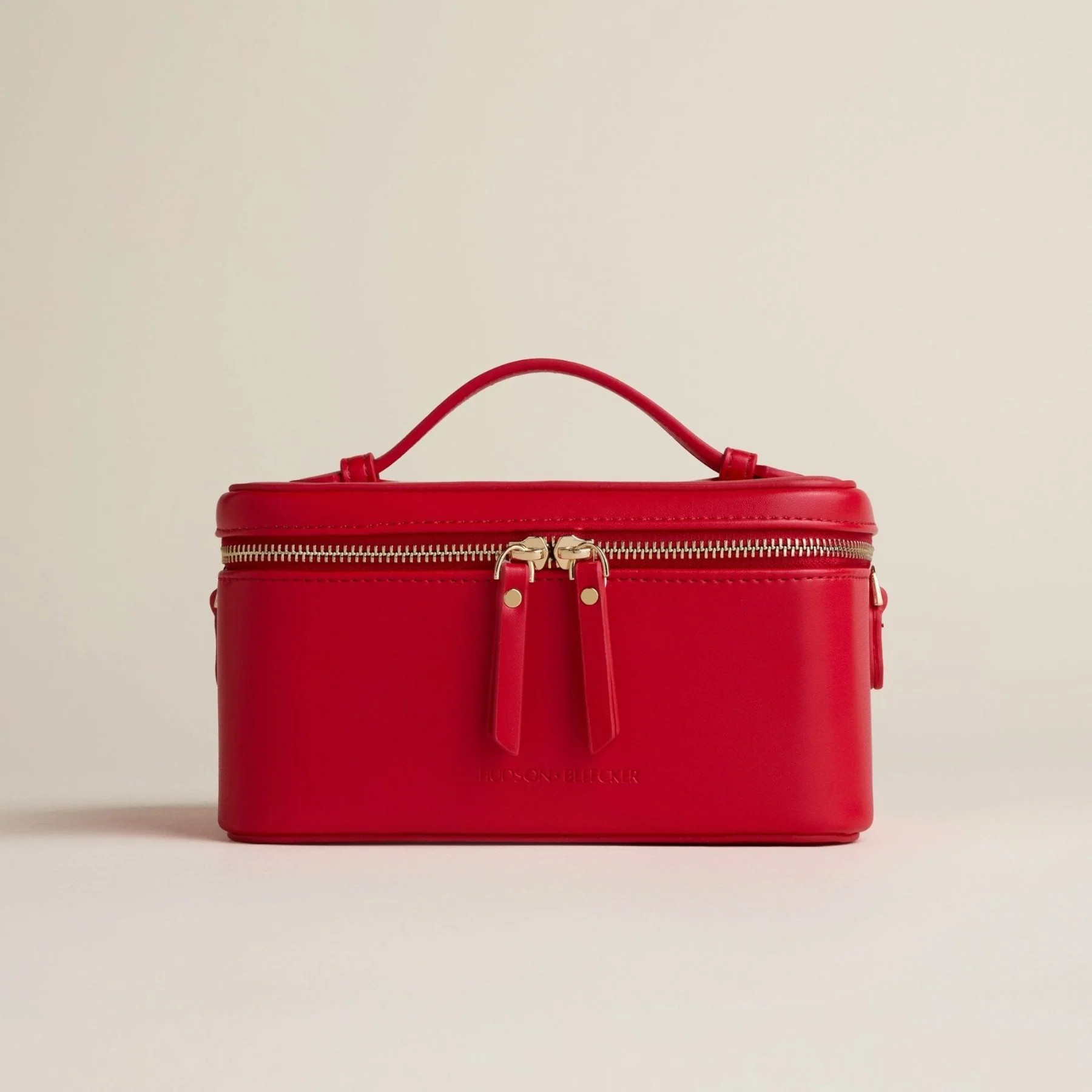 Red Jetsetter Train Case | Hudson + Bleecker | Beauty Travel Case | Hudson+Bleecker