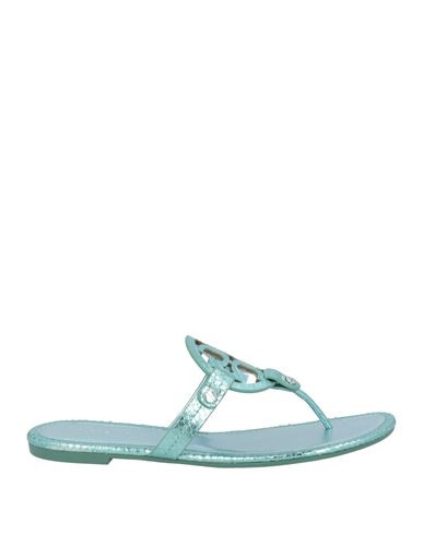 Tory Burch Woman Thong sandal Turquoise Size 5.5 Leather | YOOX (US)
