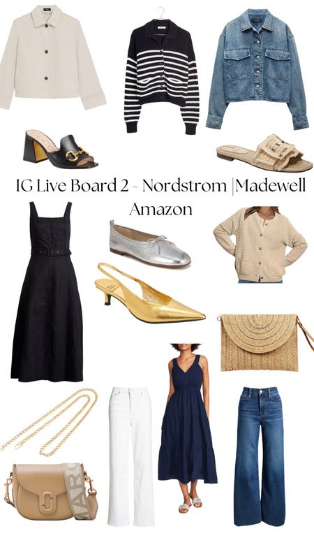 IG Live board 2

Spring merchandise from Nordstrom, Madewell, and Amazon 

#madewell #amazon #nordstrom. 

Both jeans run big; size down if between sizes. Everything else runs tts. 😊 

#LTKover40 #LTKfindsunder100 #LTKtravel
