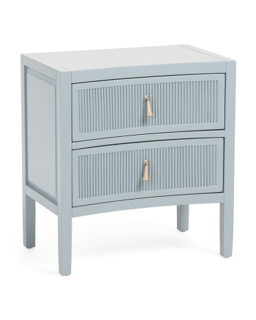 22x24 Curved 2 Drawer Nightstand | TJ Maxx