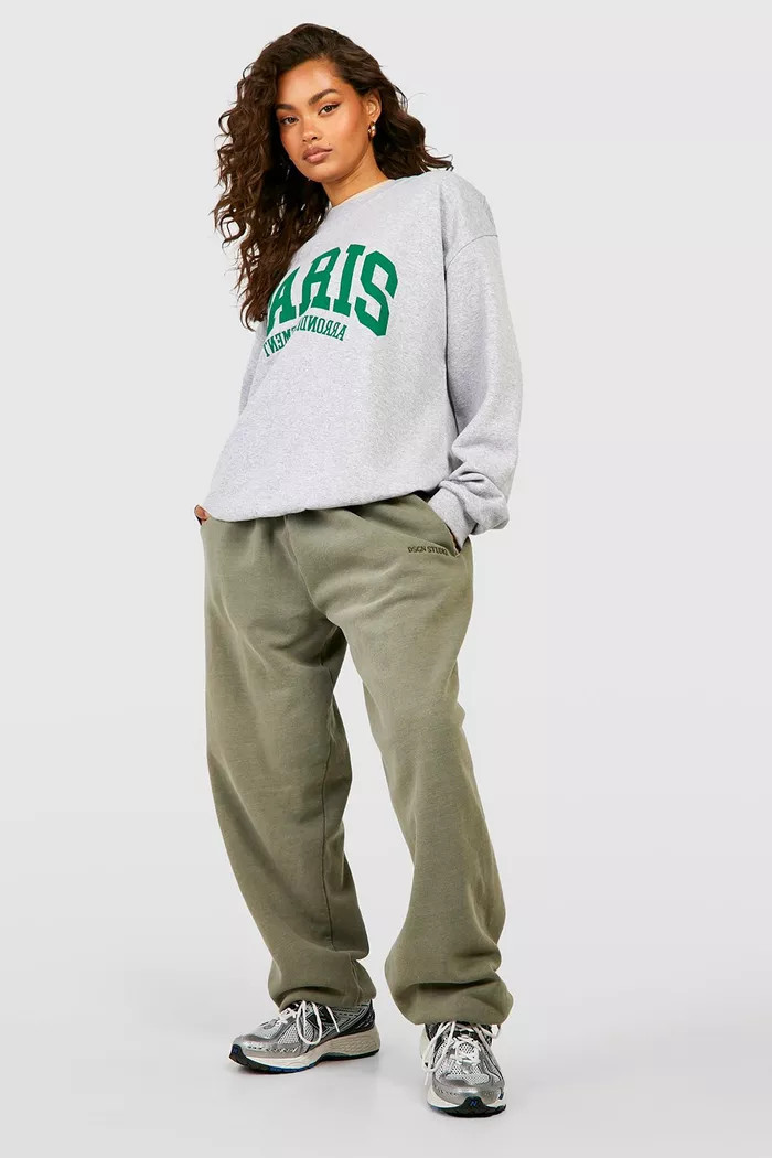 Dsgn Studio Overdyed Marl Oversized Jogger | Boohoo.com (UK & IE)