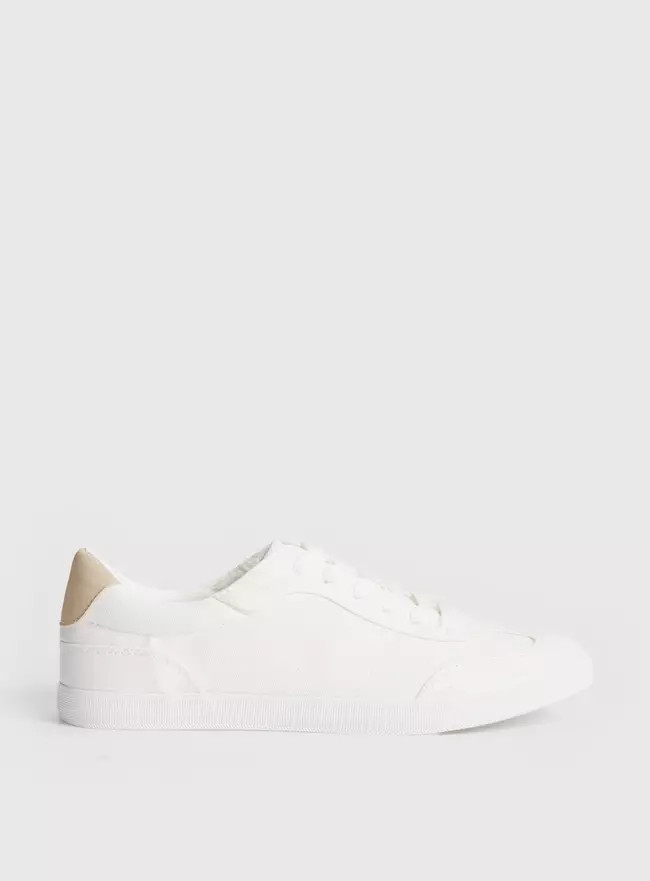 Buy White Canvas Trainers 8 | Trainers | Tu | Tu Clothing