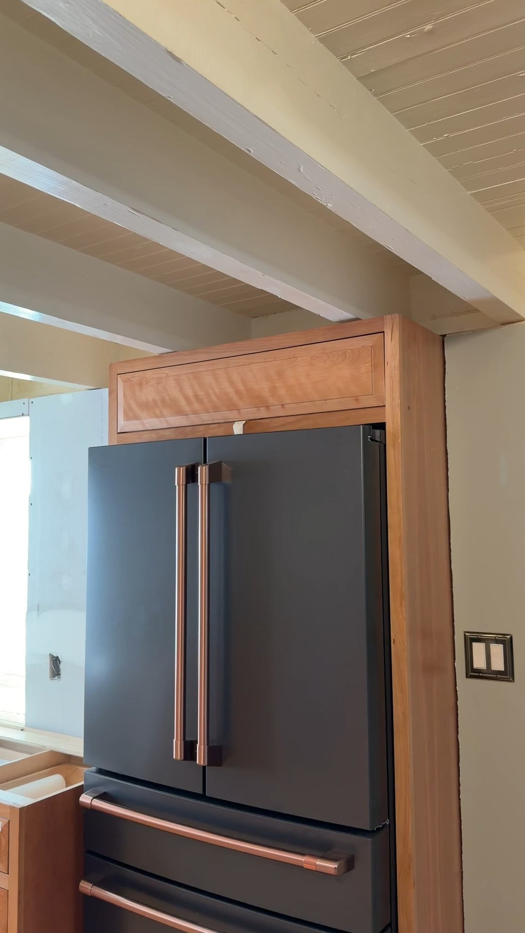 Beautiful Cafe' Fridge we are using in the Cottage Kitchen Build. 

#LTKHome #LTKU